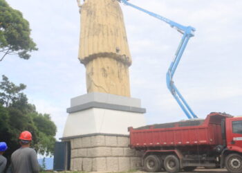 Obras de iluminação da subida do morro e substituição da imagem de Santo Antônio são iniciadas