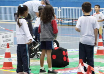 Alunos da Escola Gardelin participam do projeto SP Mirim como programação do Maio Amarelo