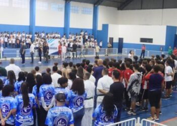 Animação marca abertura do 12º Jogos Escolares Municipais em Caraguatatuba