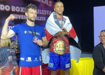 Caraguatatuba é cinturão de ouro no Festival das Estrelas do Boxe Paulista