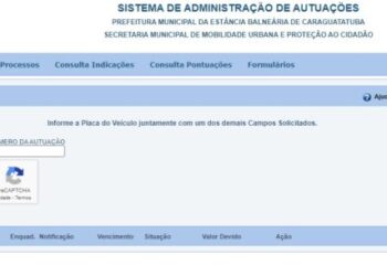 Sistema de recursos de multas de trânsito da Prefeitura de Caraguatatuba passa por manutenção