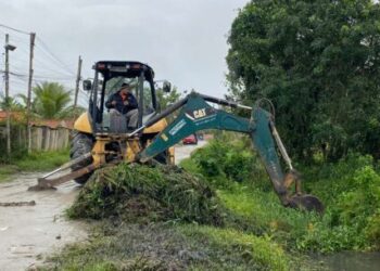 Prefeitura promove limpeza de vala no Pegorelli para melhorar escoamento de água