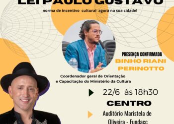 Audiência pública da Lei Paulo Gustavo terá presença de Binho Perinotto do Ministério da Cultura 