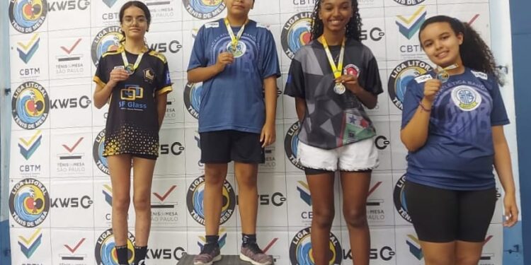 Mesatenistas conquistam quatro medalhas na Liga Litoral