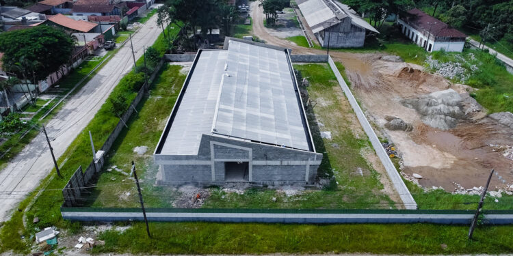 Obras da futura creche entram em fase de acabamento no Indaiá