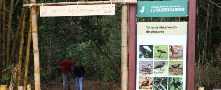 Trilha da Capivara é aberta ao público no Parque Natural Juqueriquerê