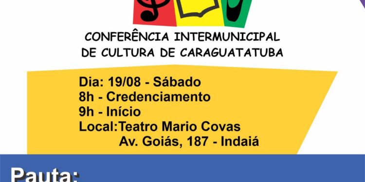 Caraguatatuba realiza V Conferência Intermunicipal de Cultura neste sábado