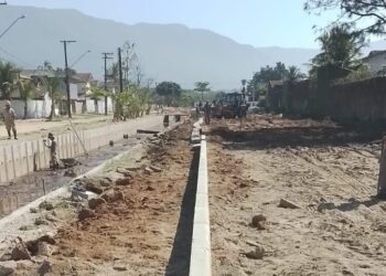 Obras de urbanização avançam no Maitinga, em Bertioga