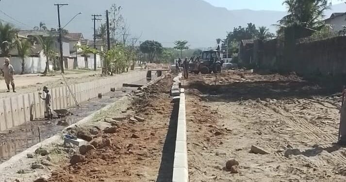 Obras de urbanização avançam no Maitinga, em Bertioga