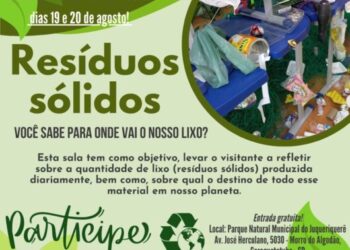 Parque Natural Municipal Juqueriquerê recebe exposição educativa sobre resíduos sólidos