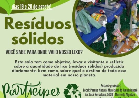 Parque Natural Municipal Juqueriquerê recebe exposição educativa sobre resíduos sólidos