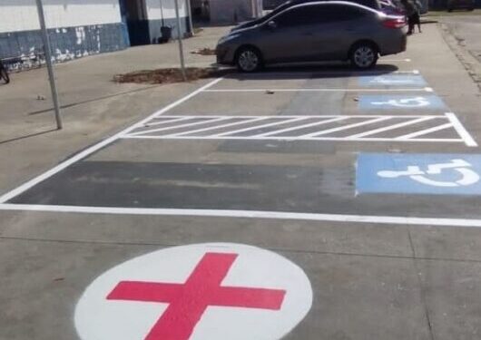 Prefeitura revitaliza sinalização de trânsito no Jardim Jaqueira e na Secretaria de Esportes