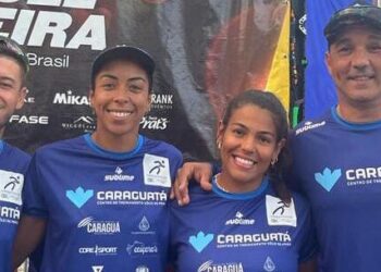 Dupla feminina de Caraguatatuba é top 5 no Circuito Mundial de Vôlei de Praia