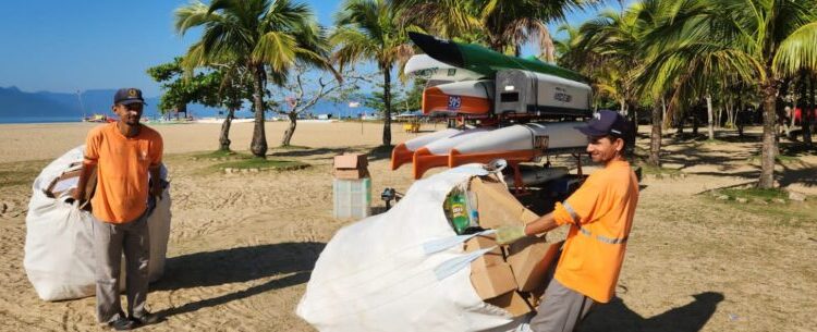 Prefeitura de Caraguatatuba coleta 267kg de materiais recicláveis durante Aloha Spirit
