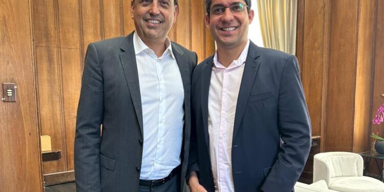 Tato Aguilar se reúne com vice-governador no Palácio dos Bandeirantes