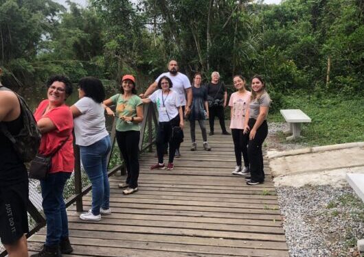 Alunos do Instituto Federal tem aula de manejo de trilha no Parque Juqueriquerê
