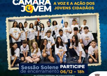 Câmara Jovem: Solenidade de encerramento do programa acontecerá no dia 06 de dezembro