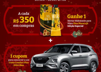 Campanha de Natal do Serramar Shopping sorteia um Creta zero km, e da brindes na hora