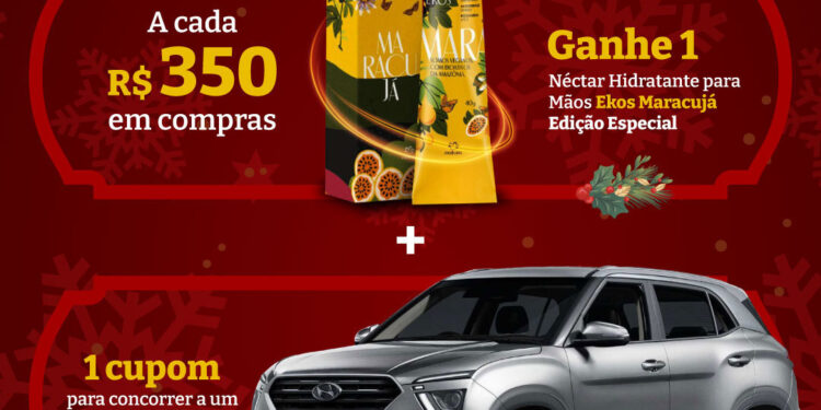 Campanha de Natal do Serramar Shopping sorteia um Creta zero km, e da brindes na hora