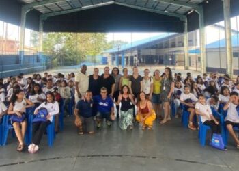 Mais de 600 alunos da rede municipal participam do encerramento do Projeto Educa Sabesp 2023 em Caraguatatuba