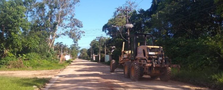 Após chuvas, Prefeitura faz nivelamento de diversas ruas nas regiões Norte e Sul