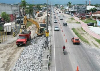 Obras na SP-55 serão interrompidas nas festas de fim de ano por conta do fluxo de veículos