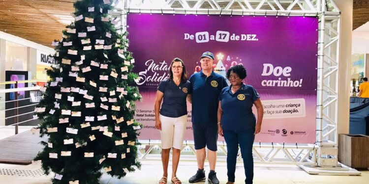 Serramar Shopping e Rotary Club de Caraguatatuba Poiares se unem para proporcionar um Natal mais feliz para crianças da comunidade do bairro Rio D’Ouro