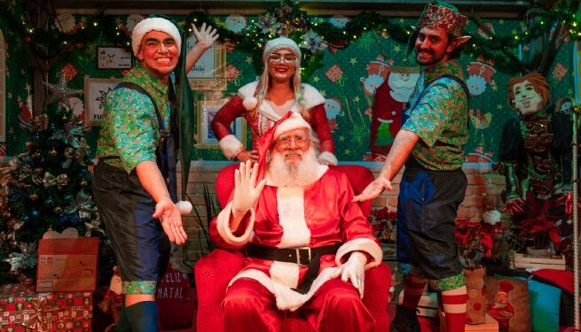 Casinhas do Papai Noel podem ser visitadas até dia 23 de dezembro no Centro Histórico e em Boiçucanga