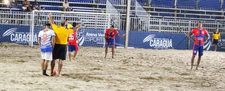 Grande final do Campeonato de Beach Soccer será nesta quinta e sexta