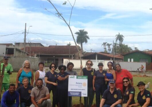 Rotary Club de Caraguatatuba, unidade Poiares, adota Praça no Massaguaçu