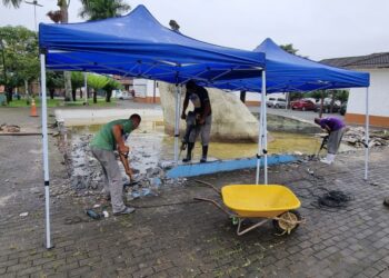     Fundacc retira espelho d’água e amplia ocupação artística da Praça do Caiçara