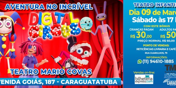 TMC é palco para espetáculo infantil Digital Circus