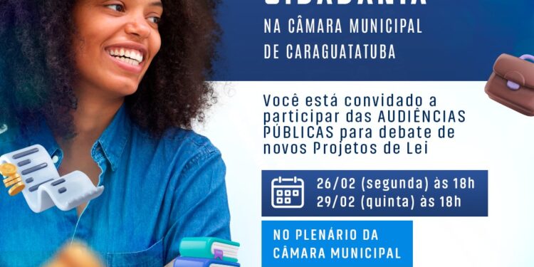 Audiência Pública sobre projetos da Câmara acontece nesta segunda-feira(26)