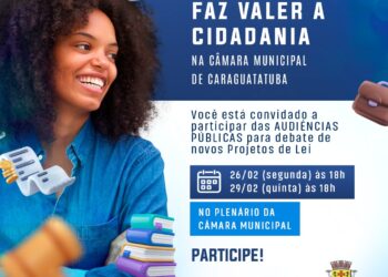 Câmara Municipal promove audiências públicas nos dias 26 e 29 de fevereiro