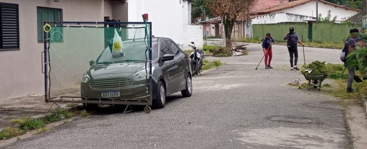 Baixa de servidores por saúde e período chuvoso dificultam trabalho de zeladoria nos bairros