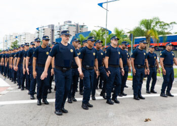 Bertioga mais que dobra o efetivo da segurança com a posse de 100 novos GCMs