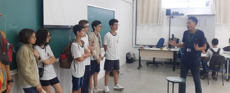 Estudantes destaques da OBMEP visitam Instituto Federal de Caraguatatuba