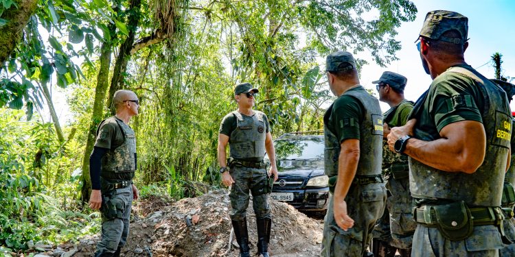 Indivíduos que desmatavam área pública em Bertioga são surpreendidos e detidos pelo DOA