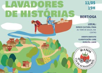 Cia de Achadouros apresenta “Os Lavadores de Histórias” no Espaço Cultural Praia, em Bertioga