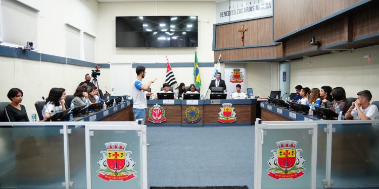 Câmara Jovem 2024: Jovens vereadores aprovam proposituras na 1ª sessão ordinária do programa