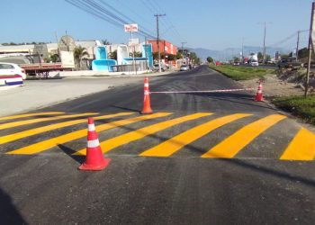 Prefeitura de Caraguatatuba instala e recupera 95 pontos de sinalização de trânsito em junho