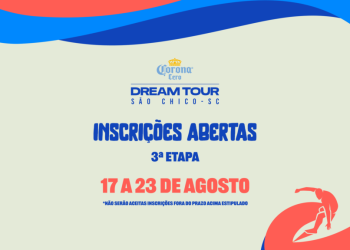 INSCRIÇÕES ABERTAS PARA A 3ª ETAPA DO CIRCUITO DREAM TOUR 2024 – PRAINHA, SÃO FRANCISCO DO SUL-SC.