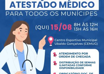 Prefeitura de Caraguatatuba realiza ação de atestado médico para toda a população no Cemug