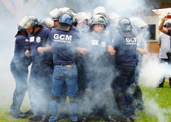 *Candidatos à GCM realizam treinamento de Controle de Distúrbios Civis com instrutores de São José dos Campos*