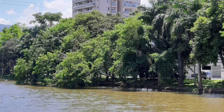 Prefeitura de Caraguatatuba faz limpeza do rio Santo Antonio, na altura do Caputera