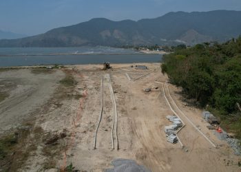 Prefeitura continua com obras de urbanização do Molhe Norte do Rio Juqueriquerê