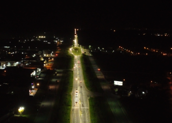 Prefeitura de Bertioga conclui iluminação em mais 2 km da Rodovia Rio-Santos