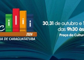 Vem aí a 14ª Feira Literária de Caraguatatuba, de 30 de outubro a 1º de novembro, na Praça da Cultura