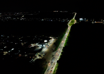 Prefeitura de Bertioga aciona iluminação em mais um trecho da Rodovia Rio Santos