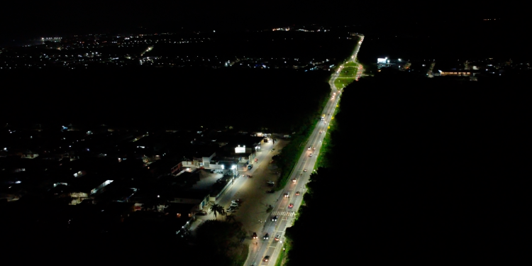 Prefeitura de Bertioga aciona iluminação em mais um trecho da Rodovia Rio Santos